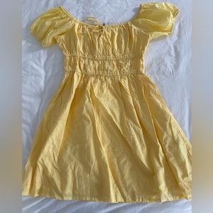 Viola Mini Dress - Plain Lemon